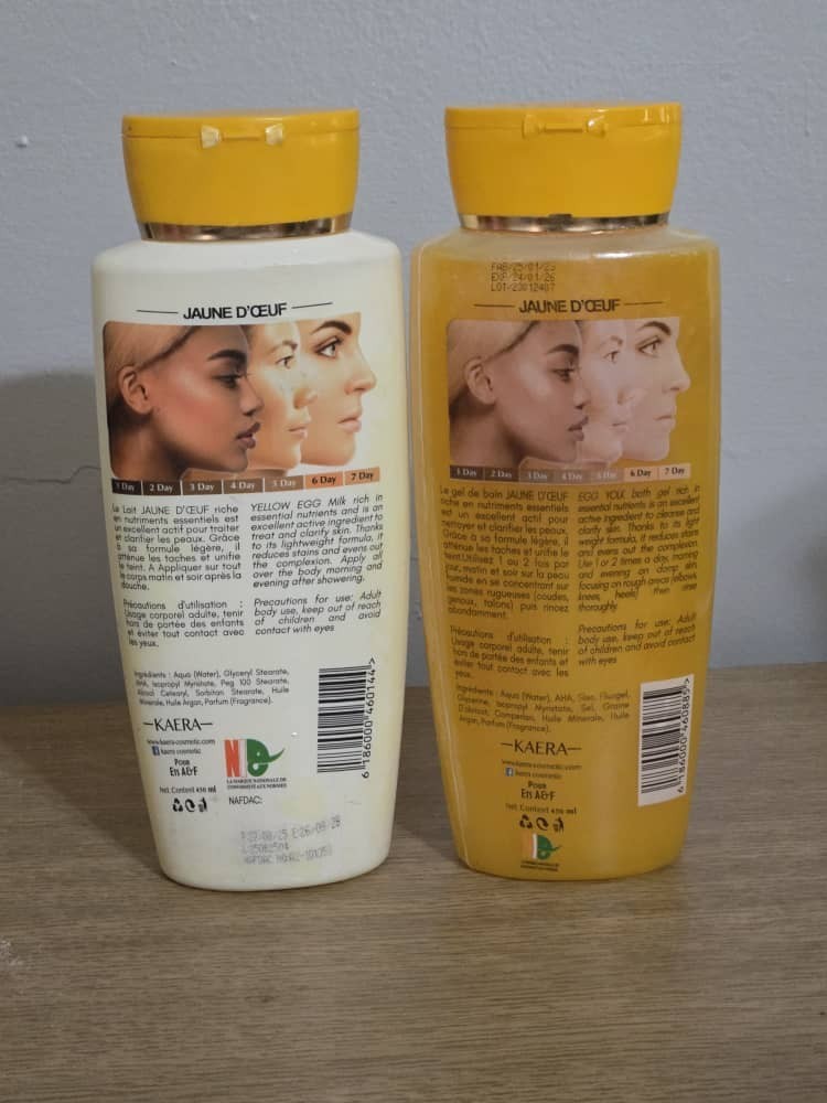 Egg Yolk Clarifying Shower Gel & Lotion Set 450ML - Skin Brightening