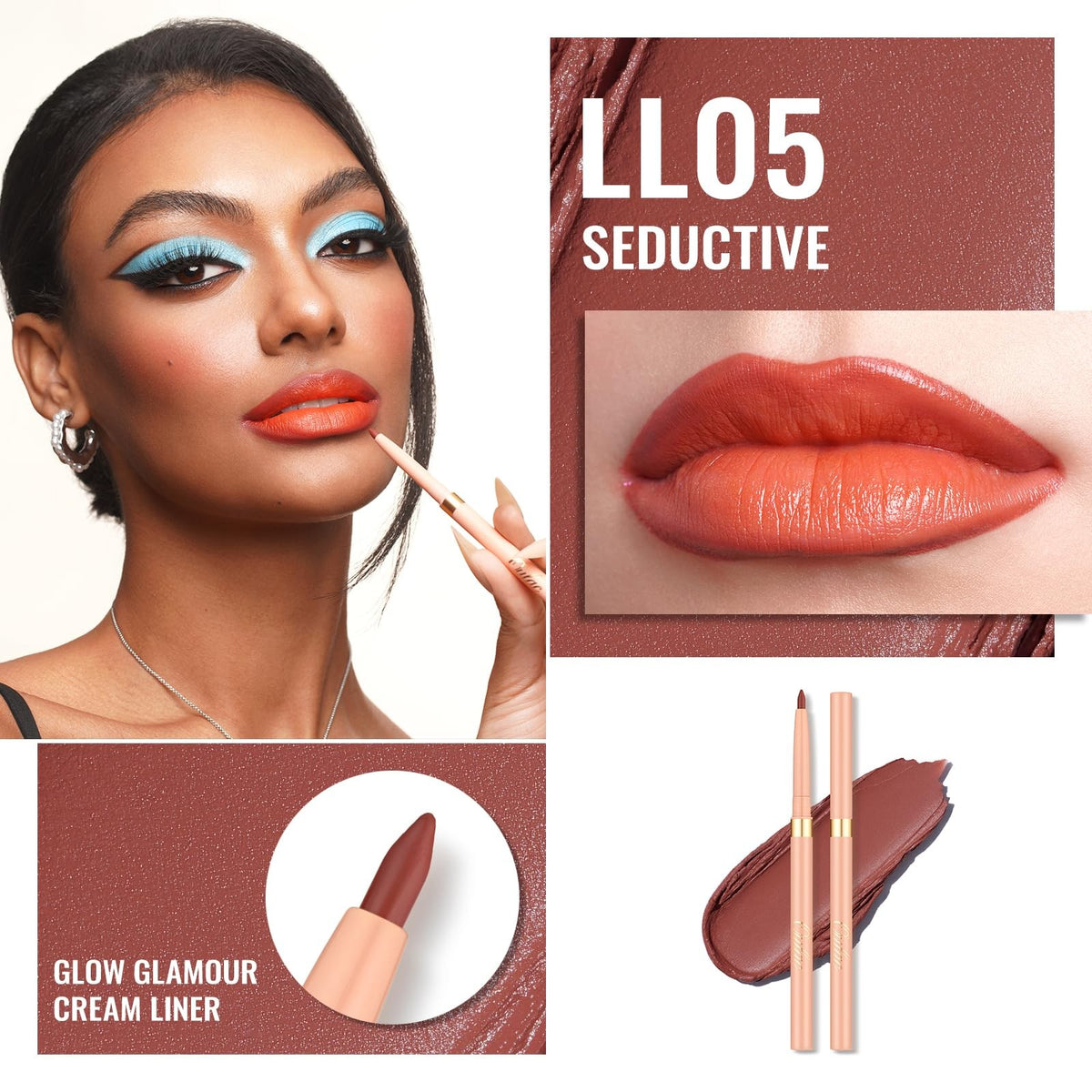 Lip Liner Pencil Waterproof Long-Lasting Lip Makeup Tool - Seductive LL05