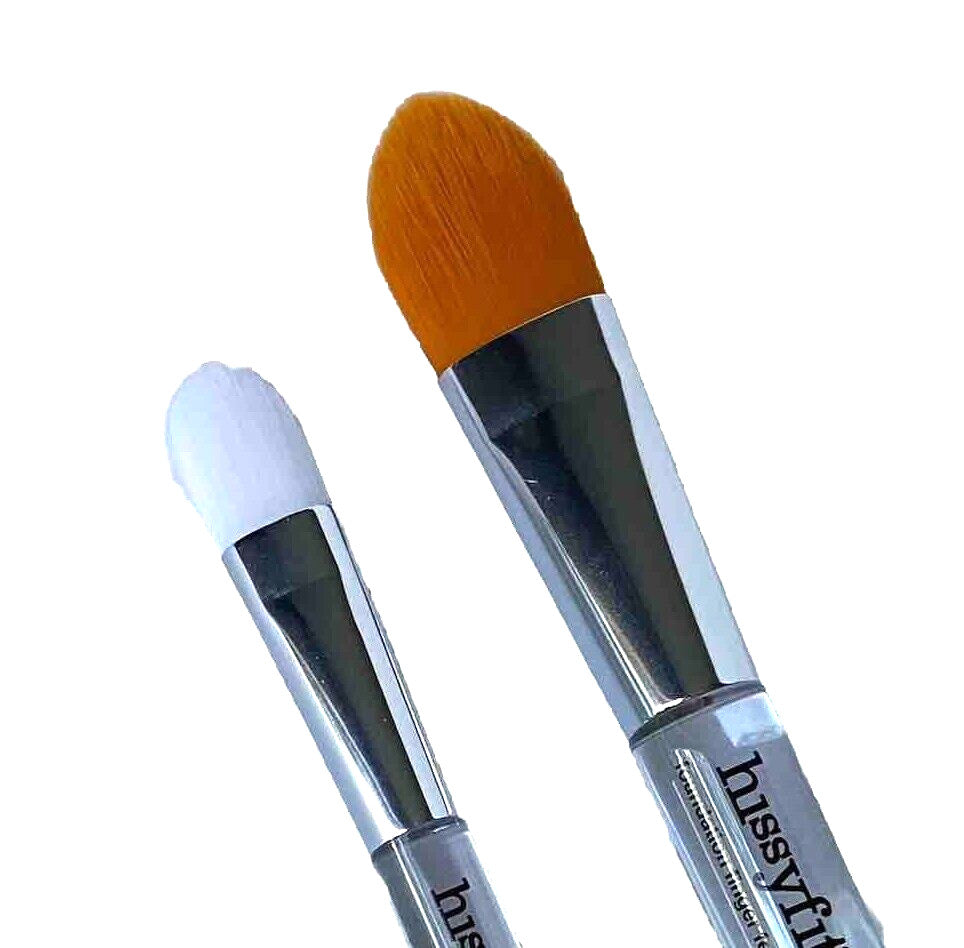 Cosmetic Brush Set with Foundation and Highlighter Finger Brushes - Synthetic, Cruelty-Free