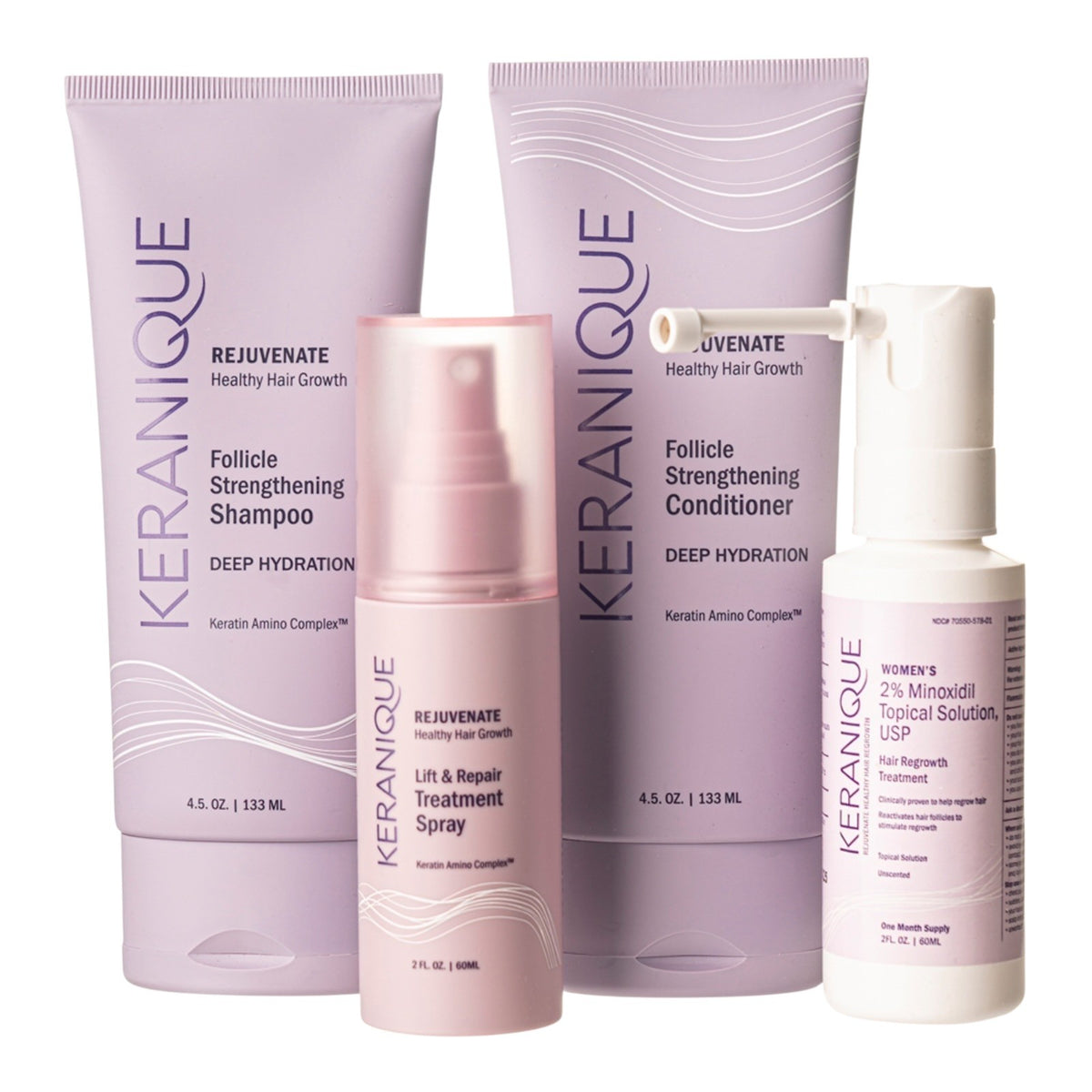 Hair Regrowth System for Women – 4-Piece Deep Hydration Kit