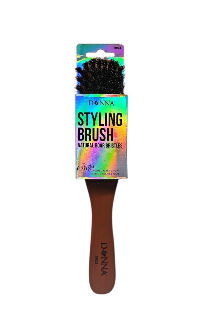 Donna Boar Bristle Styling Brush #924 Premium Hair Care Tool