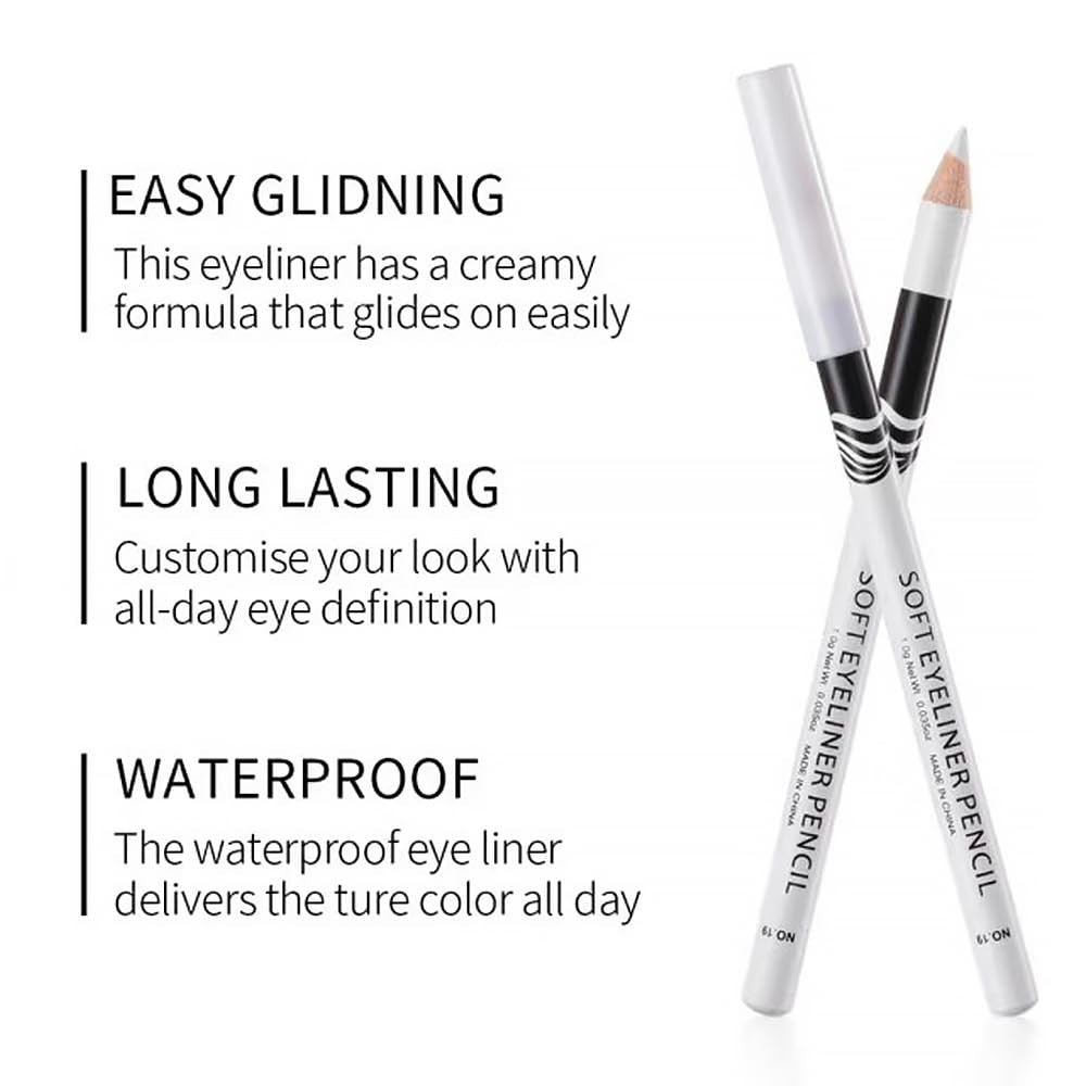 Waterproof Eyeliner & Eyebrow Pencil Set - Multi-Use Cream Pens for Women
