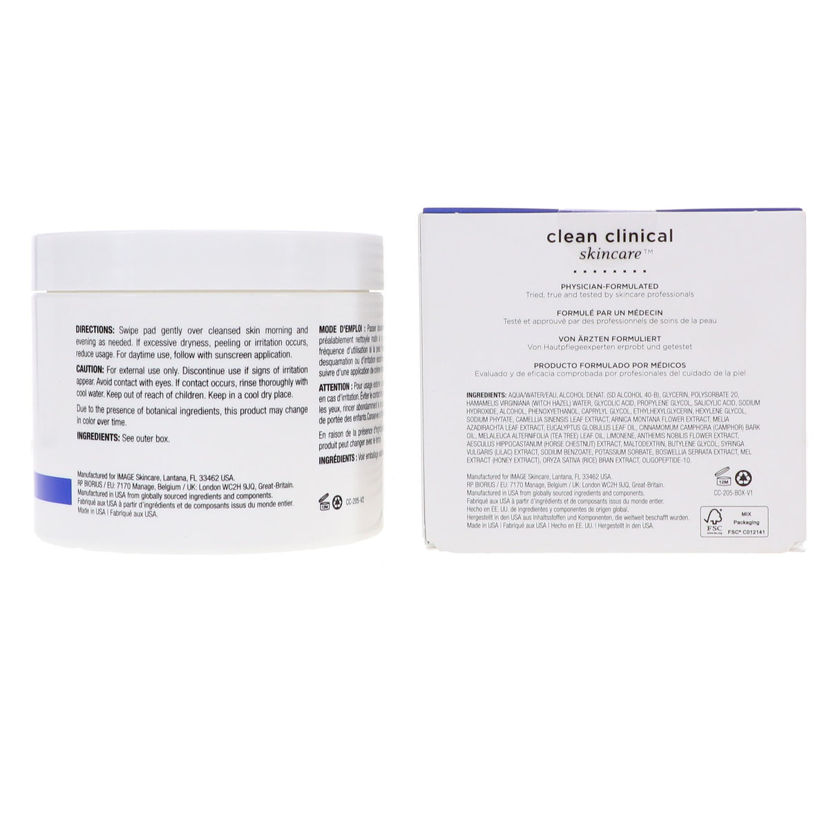 IMAGE Skincare CLEAR CELL Clarifying Salicylic Pads 60