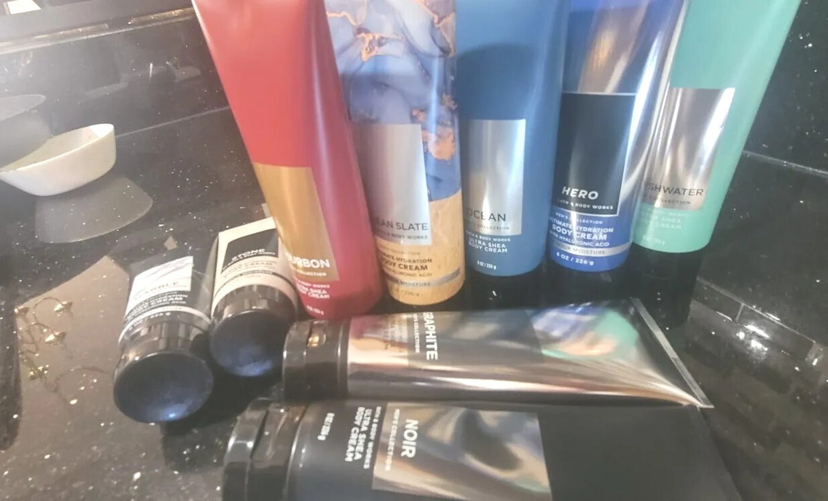 Bath and Body works Mens Cream Lotion 8 oz Shea Better 13 Scents NEW