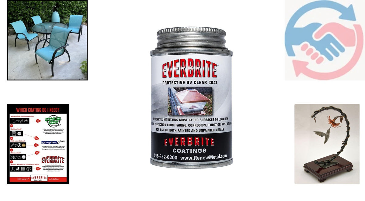 Metal Coating Spray for Rust & UV Protection - 4 oz. Clear Finish