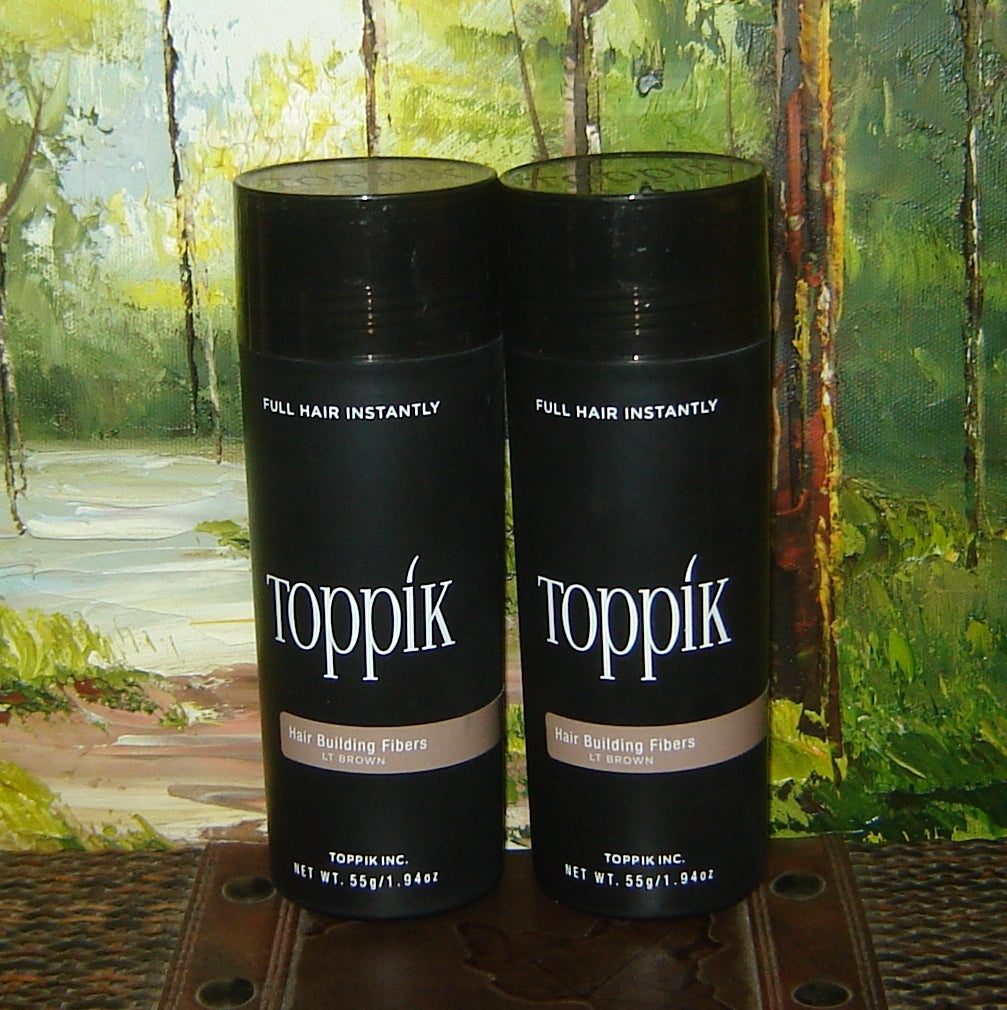 --2--Toppik Light Brown Giant size 55 gr or 1.94oz NEW 100% AUTHENTIC