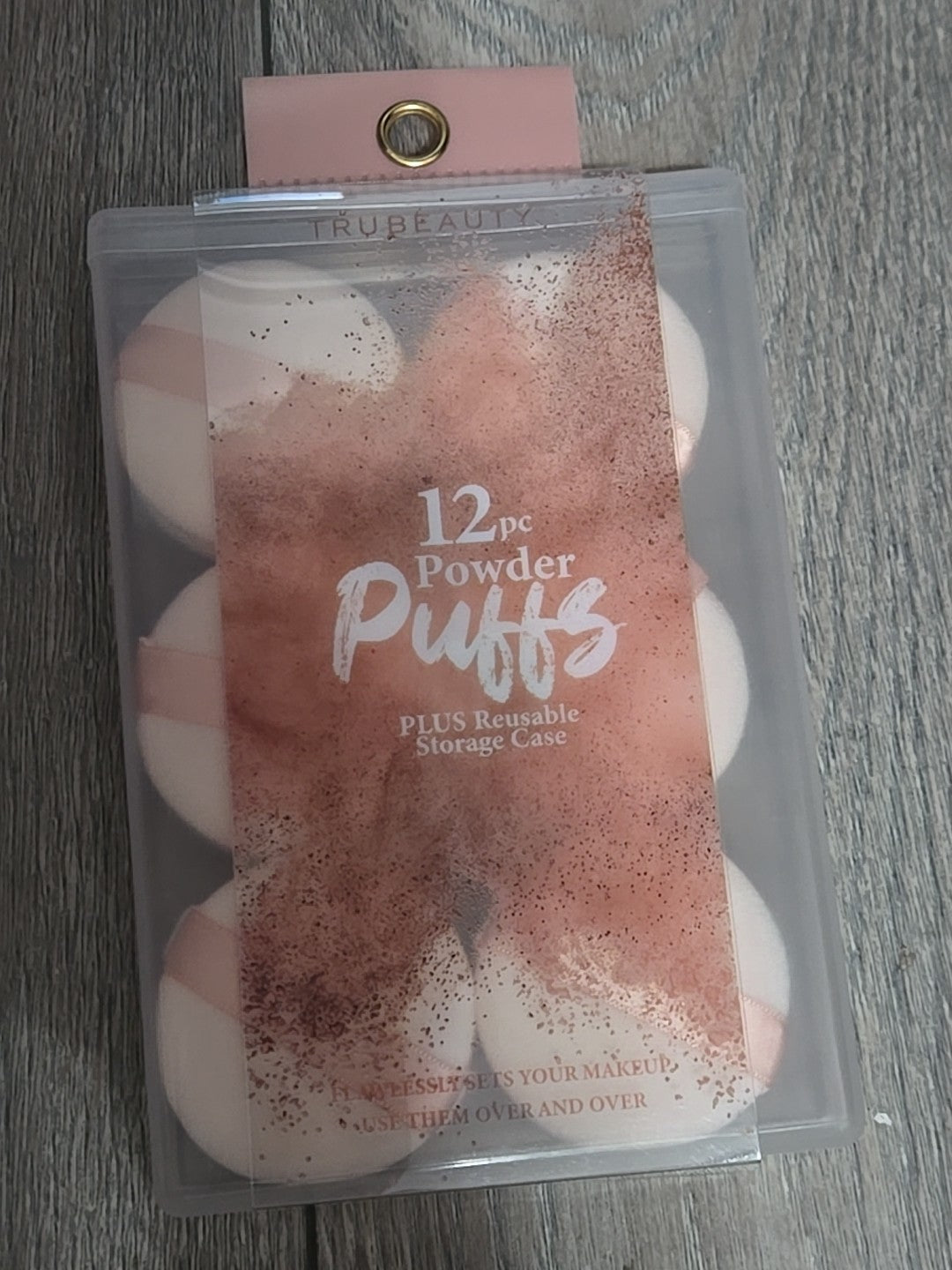 Makeup Powder Puffs 12-Pack with Reusable Storage Case for Face