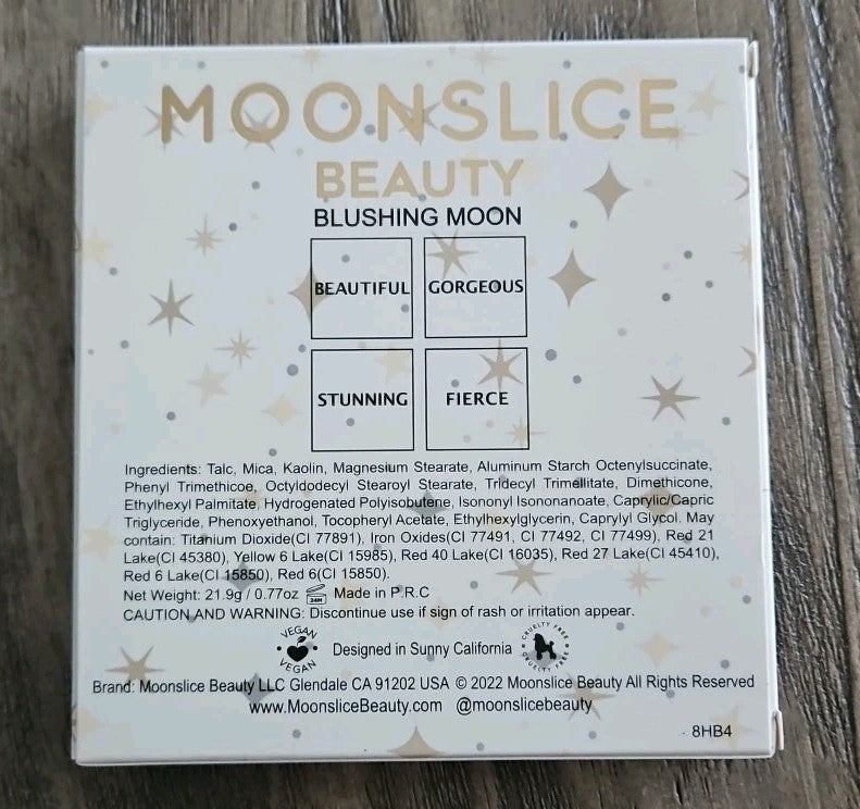 Blushing Moon Palette by Moonslice Beauty – Vegan Cruelty-Free Face Powder