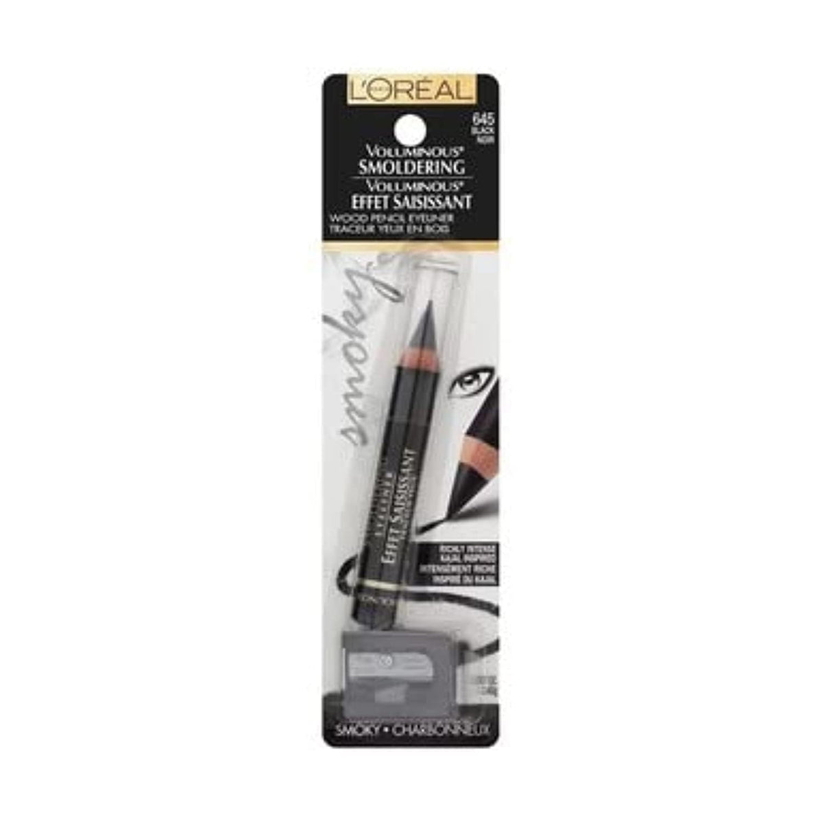 L'Oreal Voluminous Smoldering Eyeliner, Black, 0.056 oz | 1 Count
