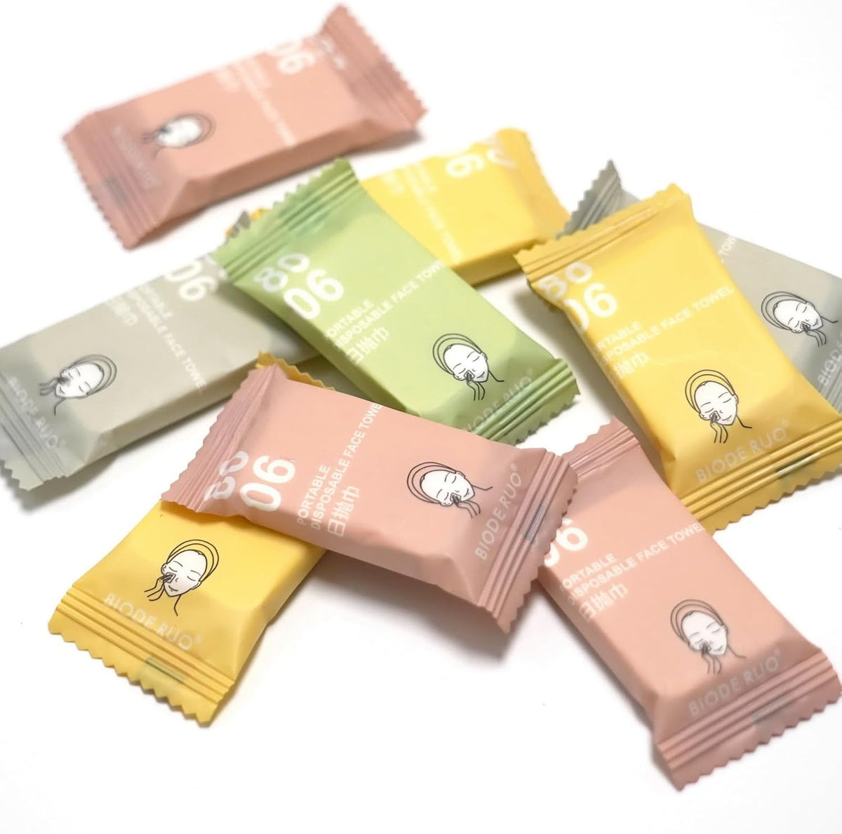 40 Pcs Compressed Disposable Face Towels - Reusable Soft Washcloths for Travel & Skincare