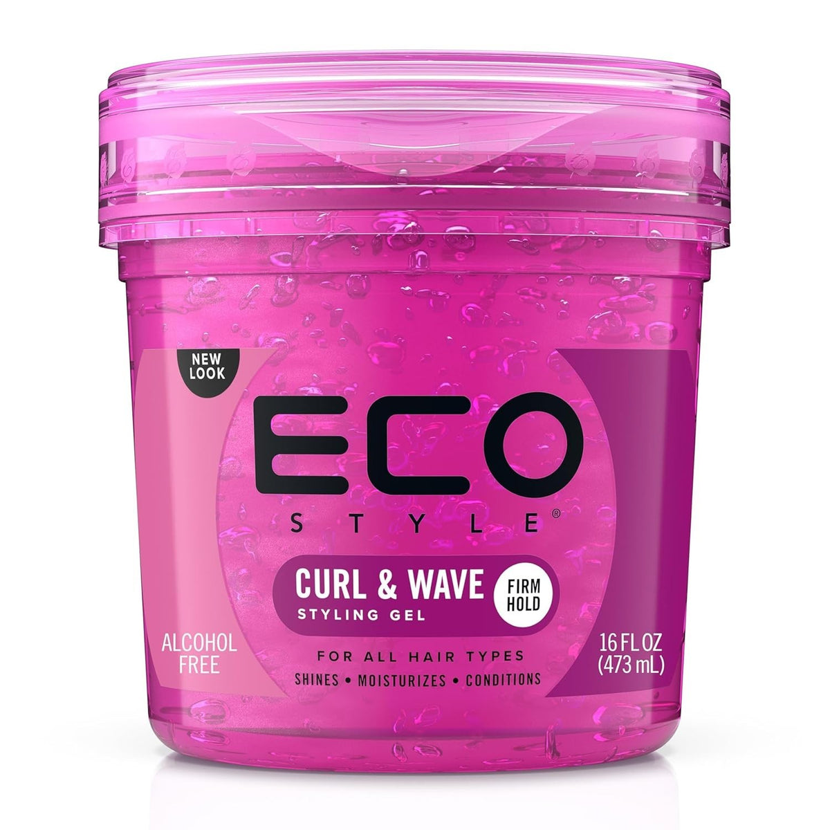 Alcohol-Free Anti-Itch Hair Gel for Curly & Wavy Hair - 8 Oz, Flake-Free Control