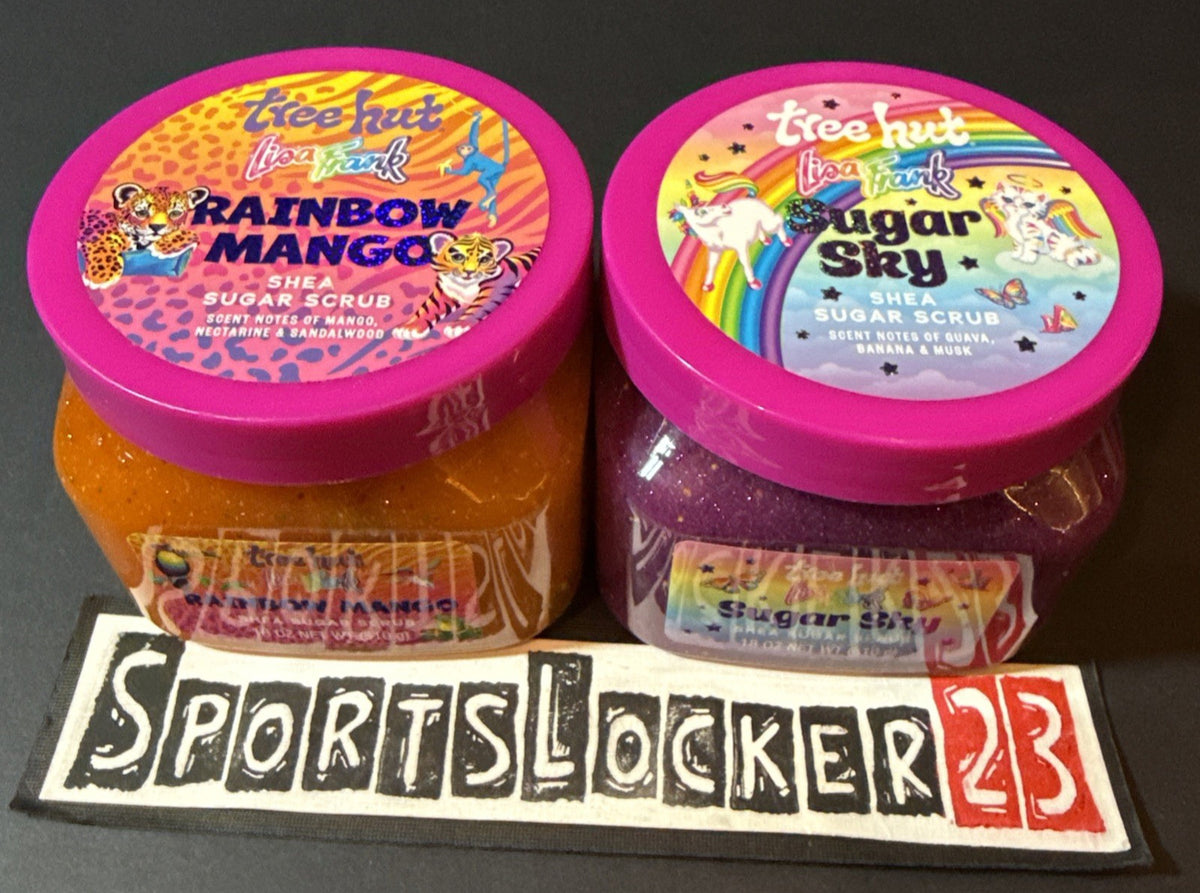 Tree Hut x Lisa Frank Shea Sugar Scrub Duo – Rainbow Mango & Sugar Sky