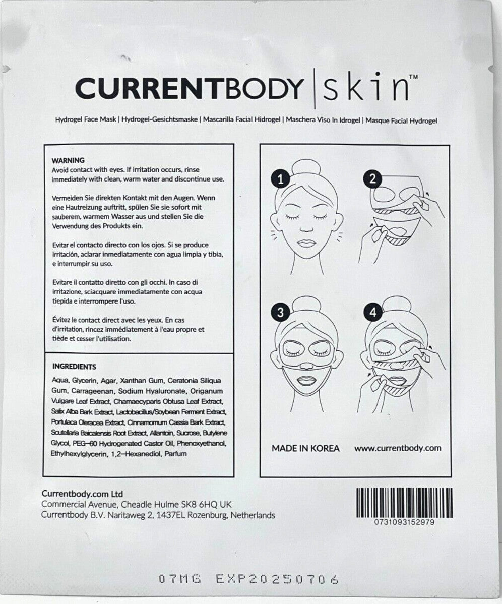 Hydrogel Face Mask 26g - 10 Pack Hydrating Skin Treatment