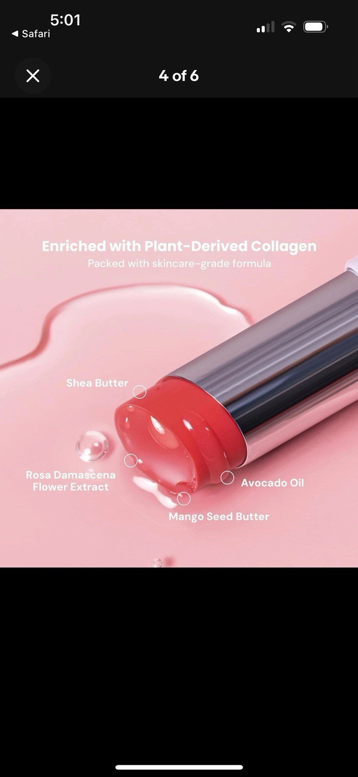 Collagen Melting Lip Balm Glass Gloss - Taupe Rose, 0.17oz