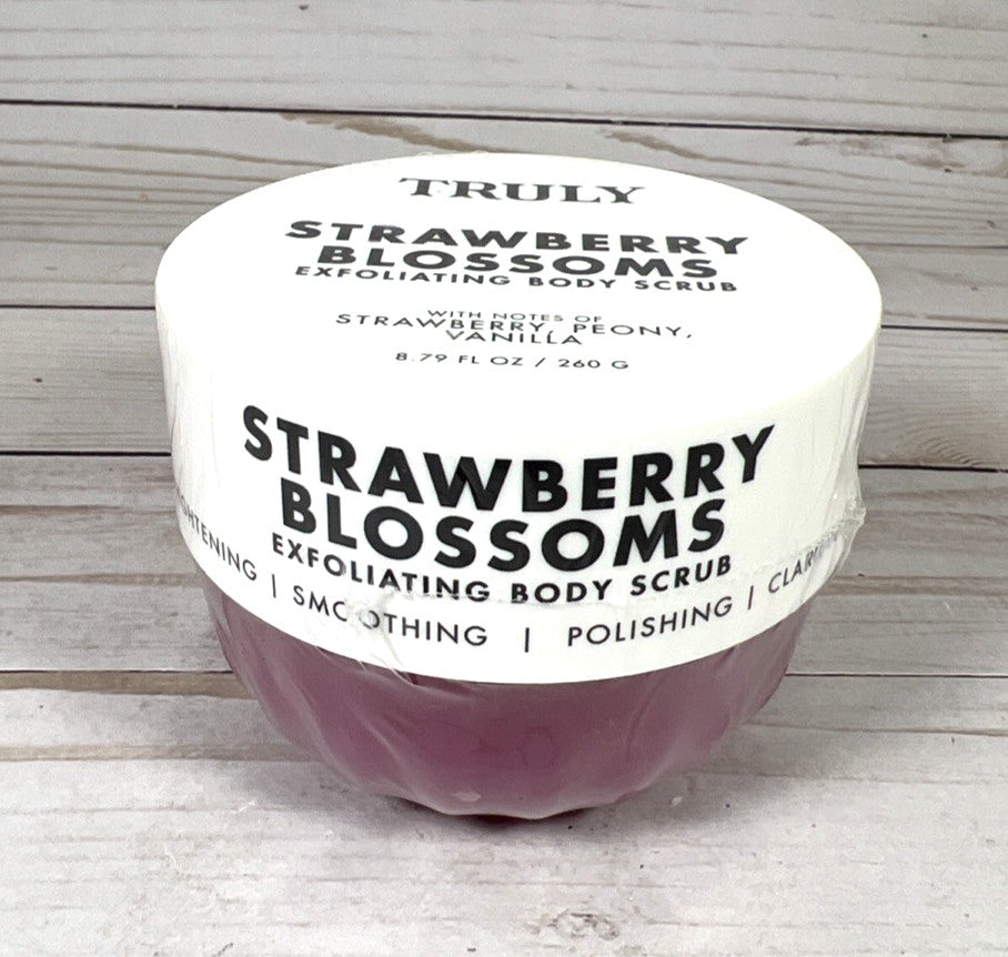 Truly Strawberry Blossoms Brightening Exfoliating Body Scrub 8.79oz