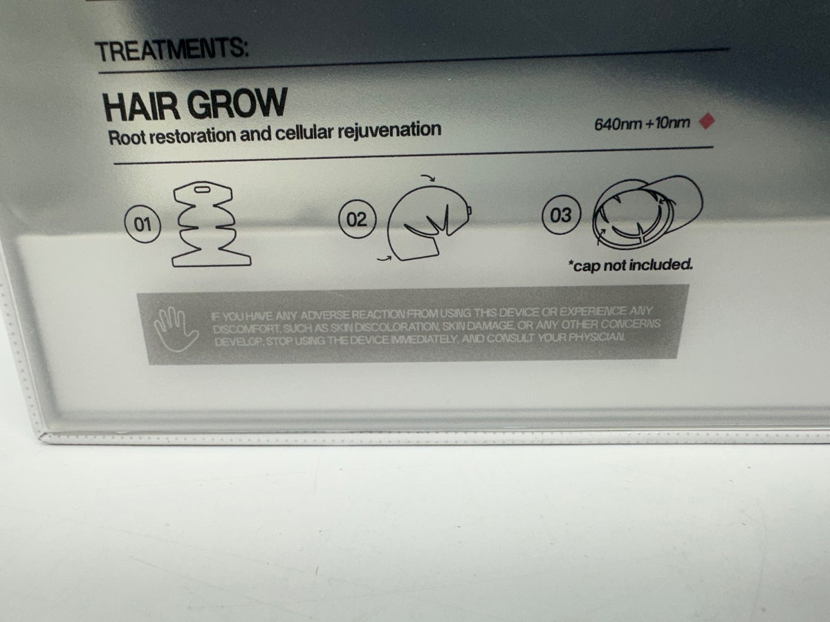 SEALED LED Esthetics Glotech Hair Pro Red Light Therapy Growth Cap
