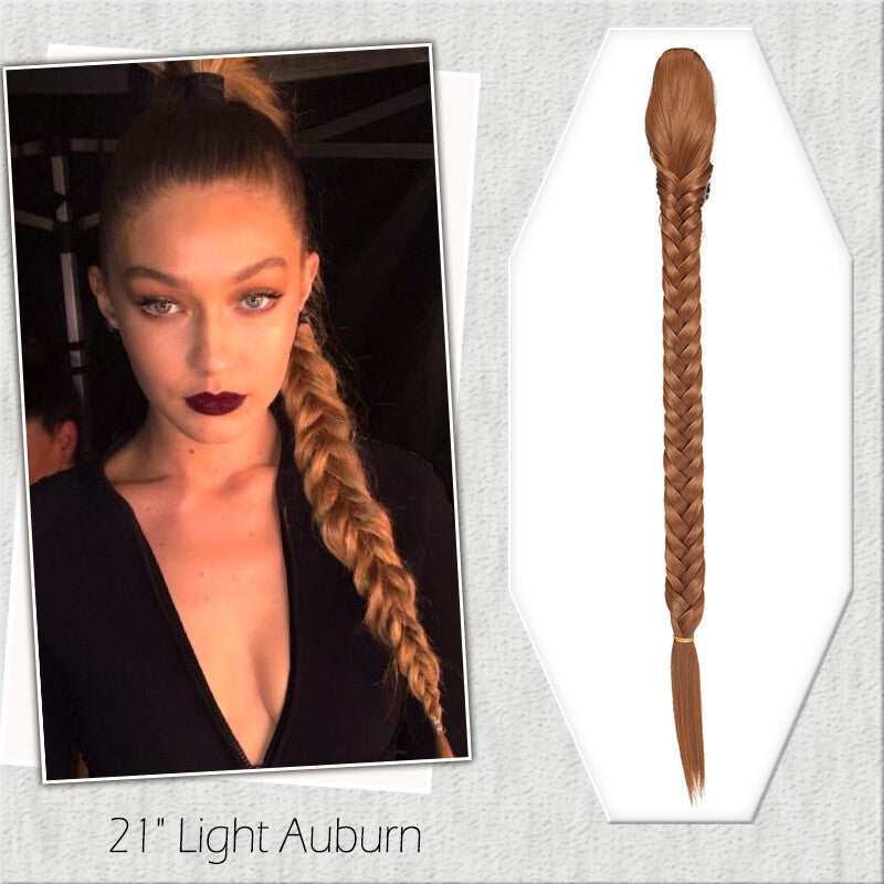 Fake Ponytail Clip-In Hair Extension Thick Natural Look 14 Inches