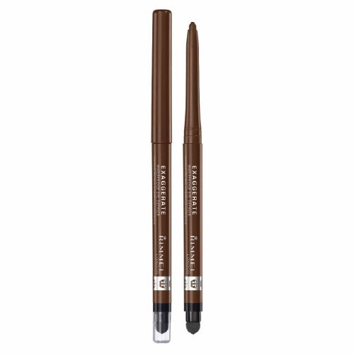 Waterproof Eye Liner Pencil - Rich Brown, Retractable, Smudge & Sharpener, 3 Pack