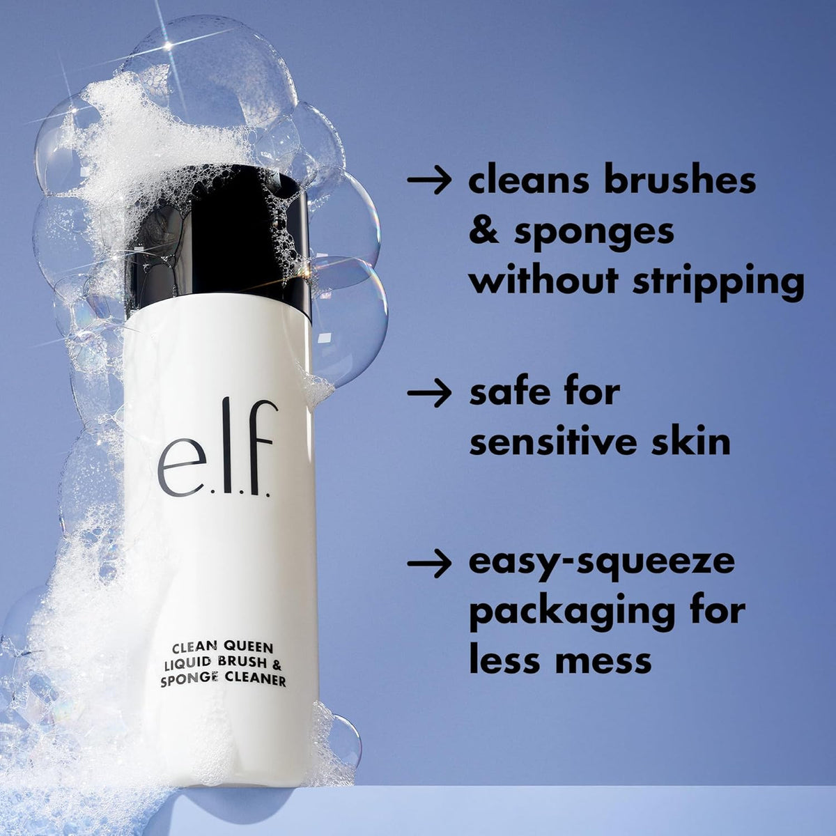 Foaming Brush & Sponge Cleaner - Gentle, Vegan Gel Cleaner for Makeup Tools