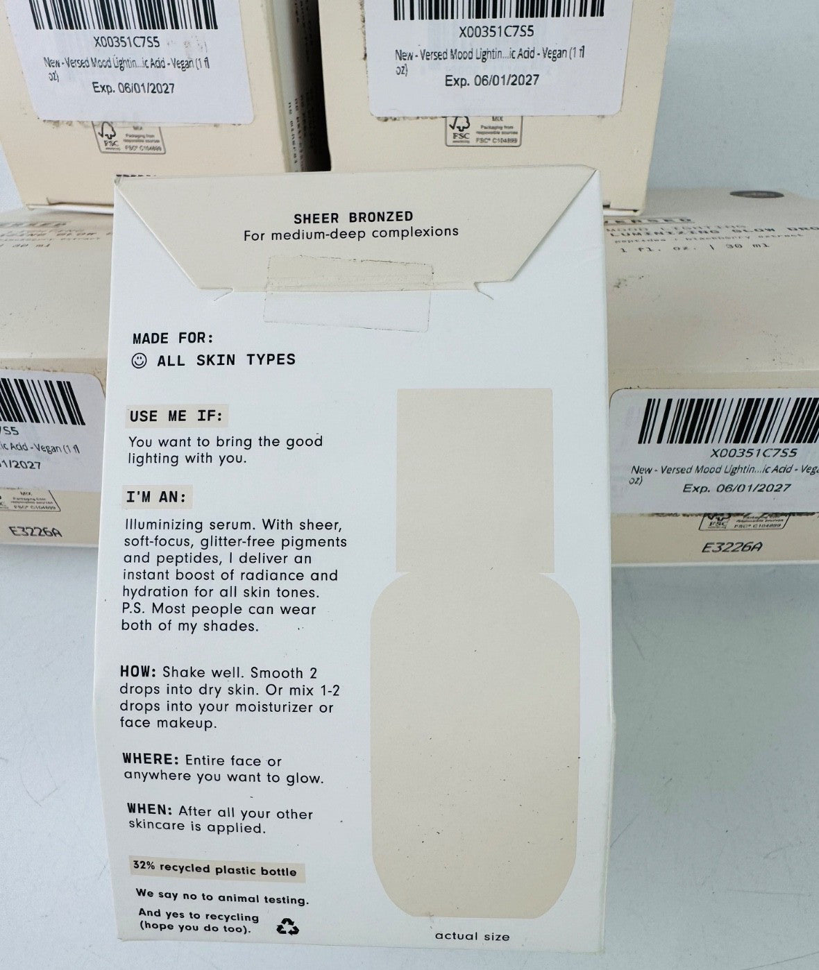 Liquid Highlight & Bronzing Drops - Sheer Bronzed Glow Set of 6