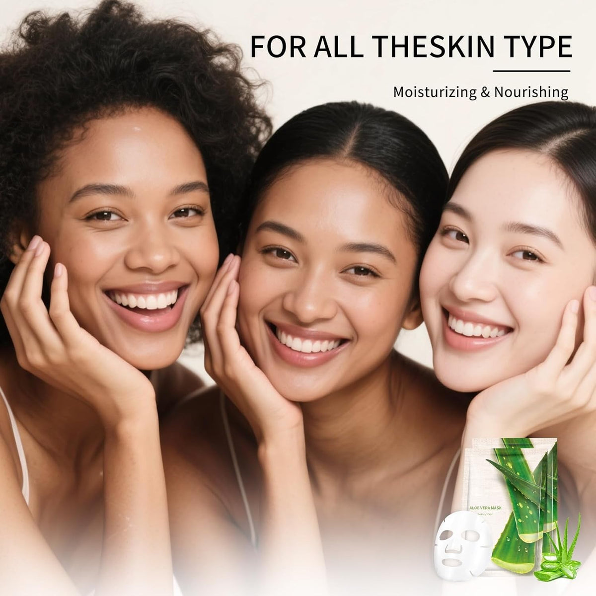 Korean Collagen Sheet Mask - Aloe Vera Hydrating Facial Mask