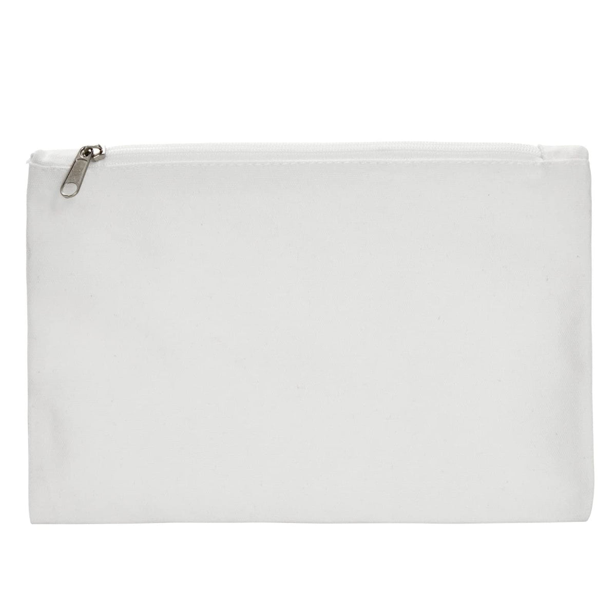 12 Pack Canvas Zipper Pouches - 8x6 Inch DIY Makeup & Pencil Bags