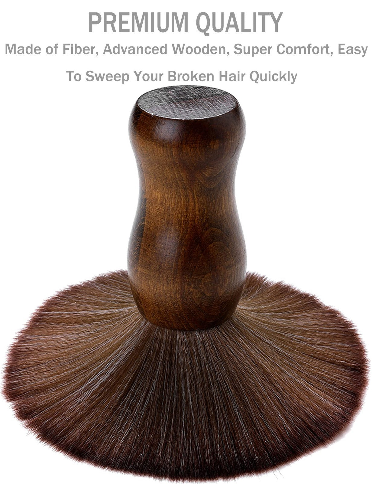 Barber Neck Duster Brush - Professional Hair & Neck Cleaning Tool - Black