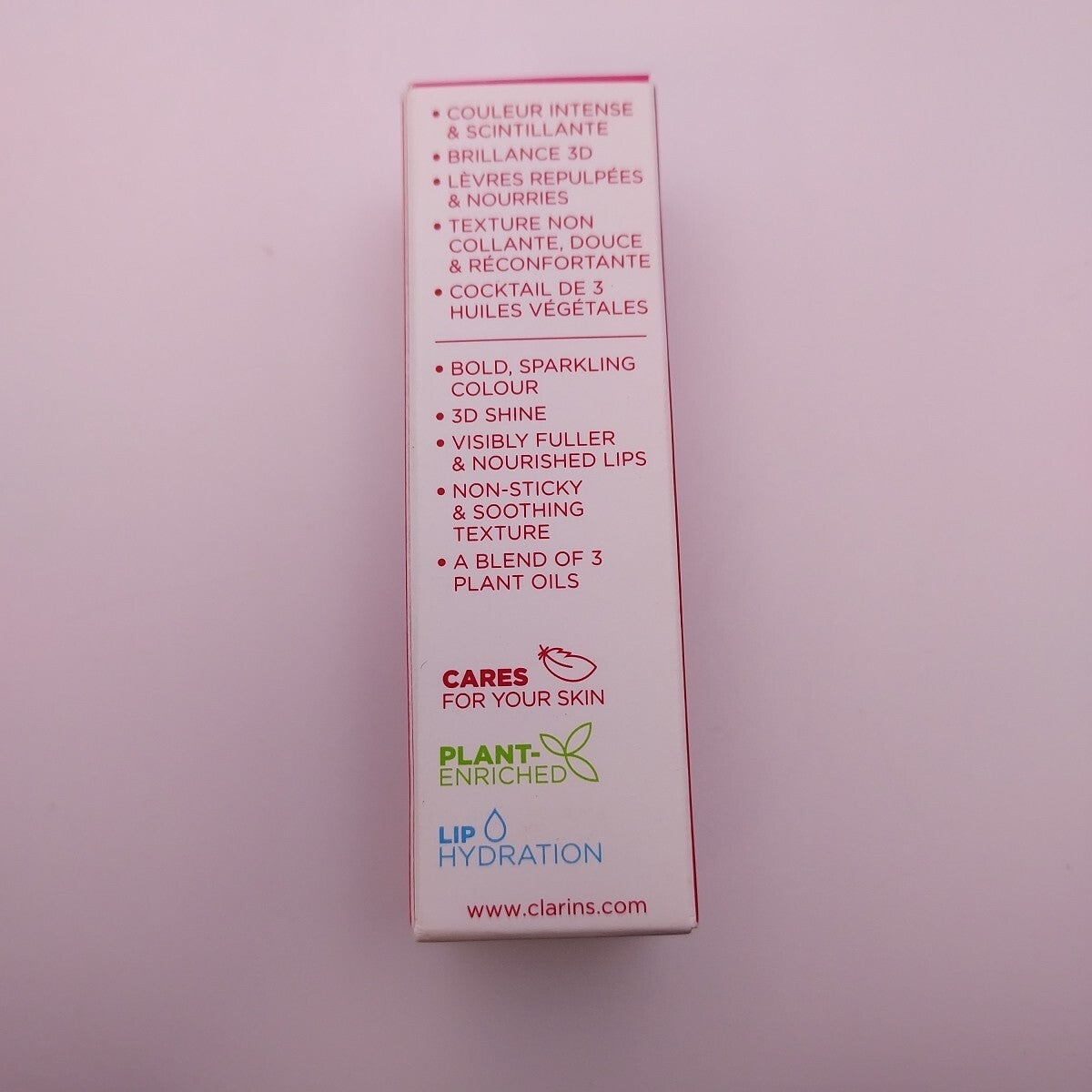 Clarins Lip Comfort Oil Shimmer Pretty in Pink 0.2oz