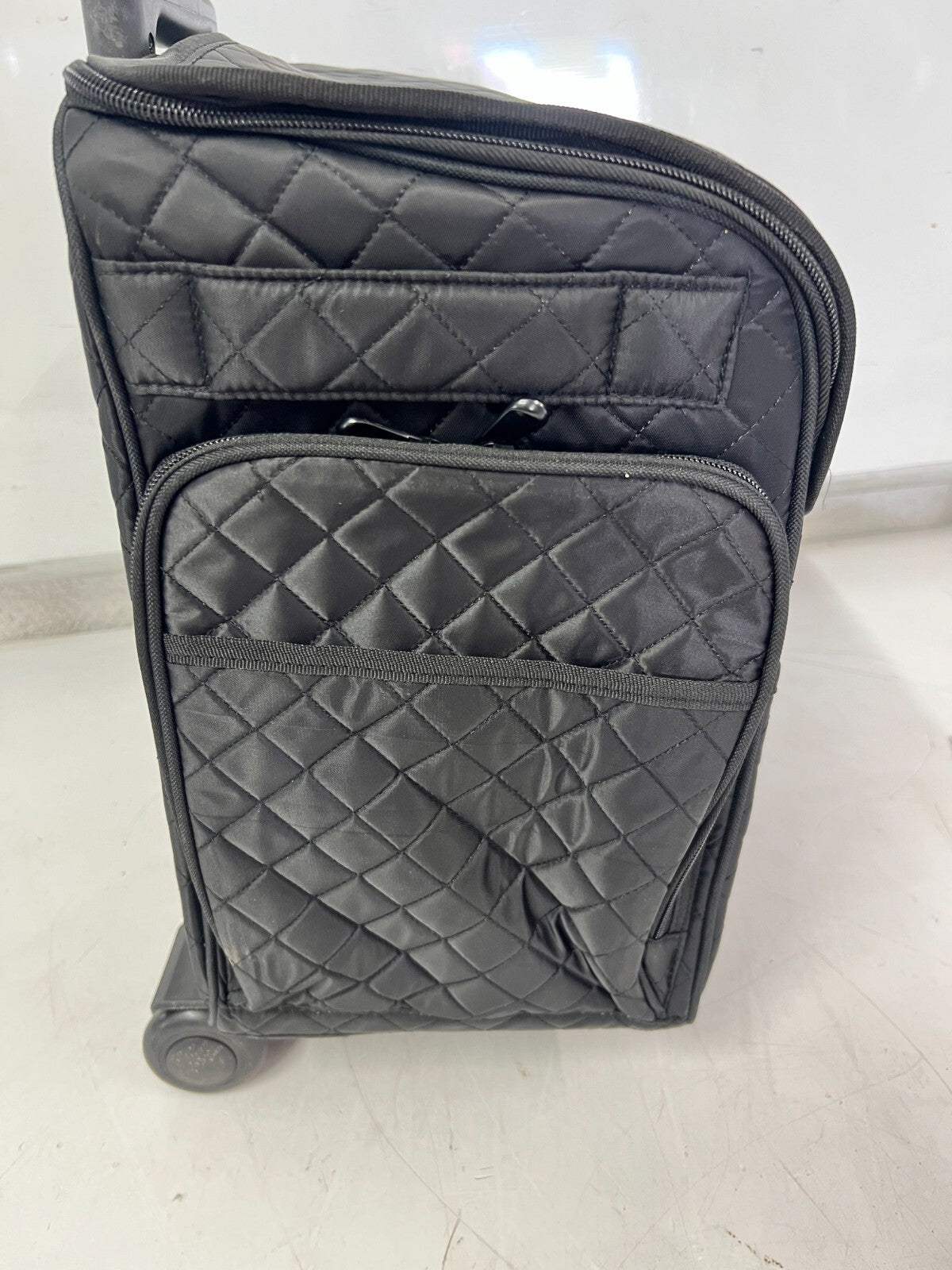 Rolling Makeup Train Case with Wheels & Large Capacity - Portable Cosmetic Organizer