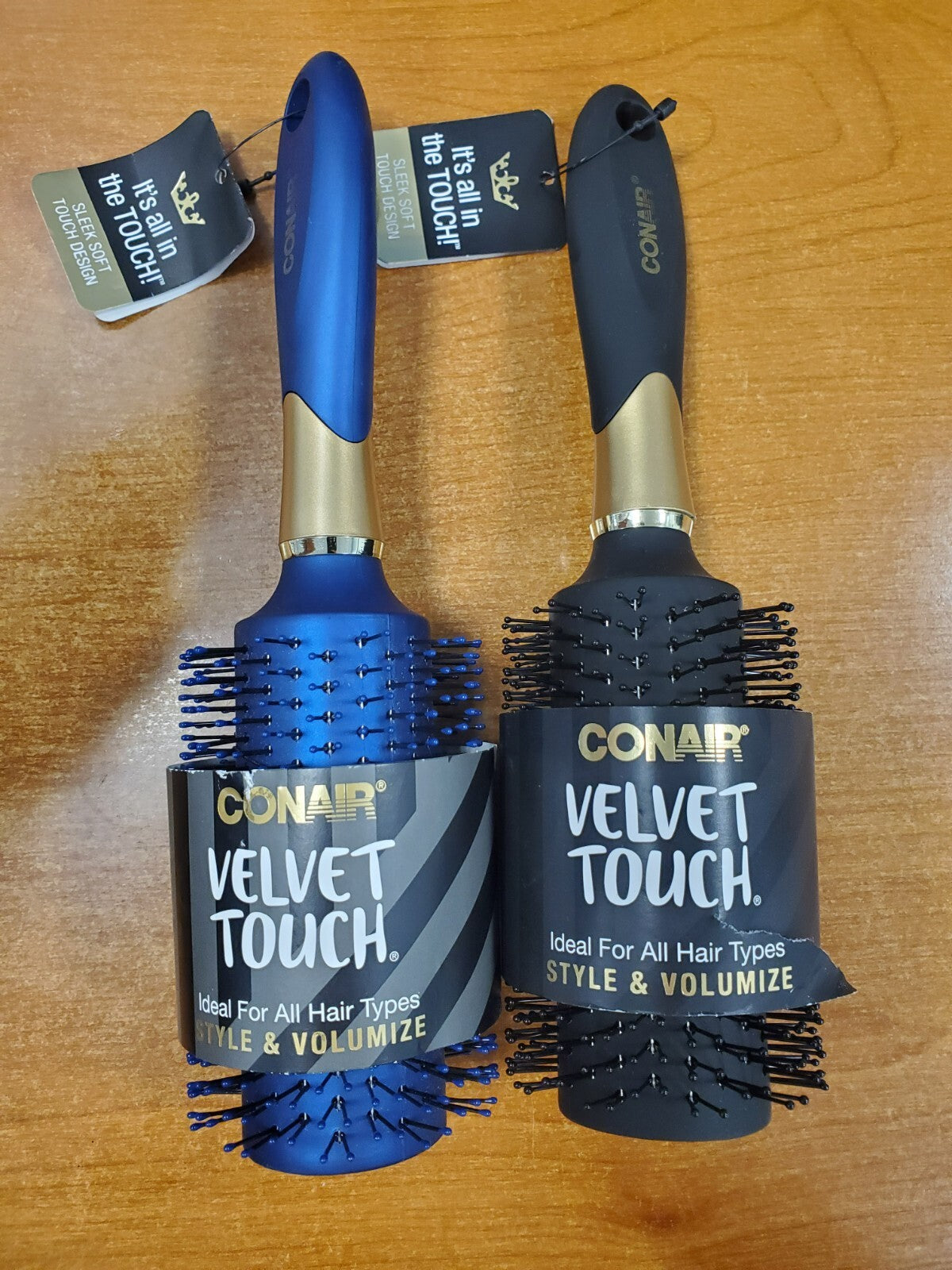 Conair Velvet Touch Style & Volumize Round Hair Brush Set - All Colors & Quantities