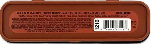 Lot of 2 Matte Lip Color Lipstick - 1216 Buttercup, Velvet Mousse, 0.23oz