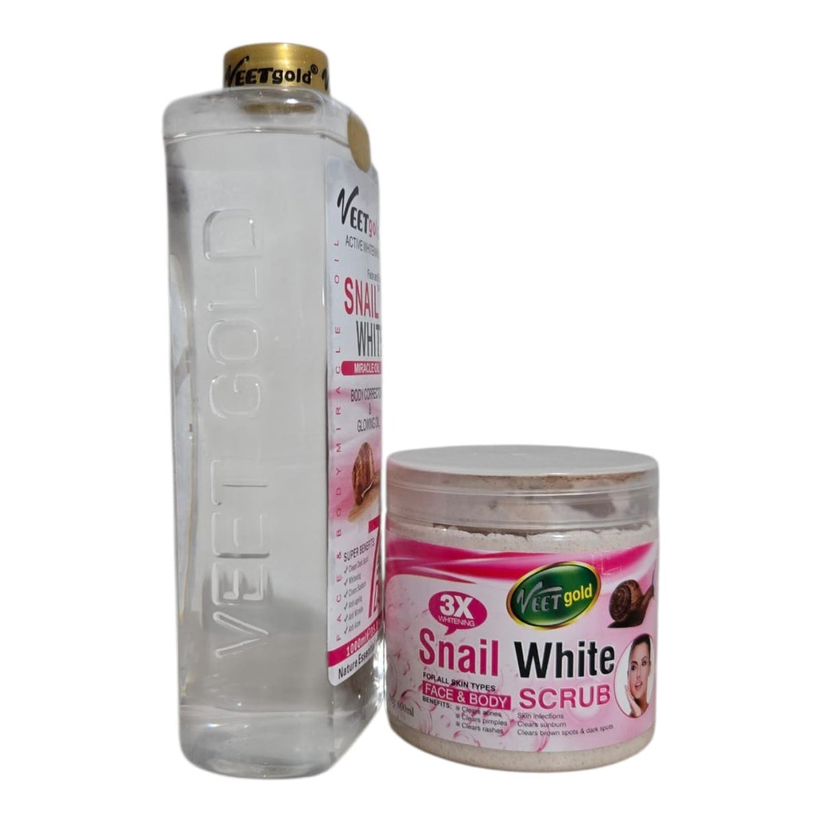 Veet Gold Snail White Body & Face Corrector Oil with Sun Protection SPF 25 1000ml