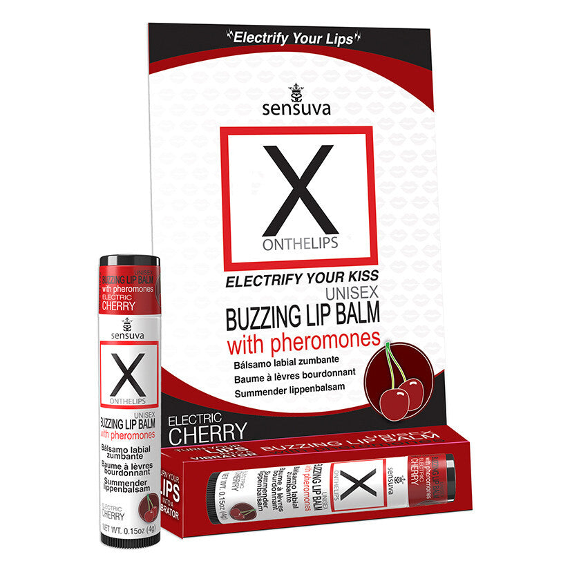 Buzzing Pheromone Lip Balm for Sensual Kisses - All Flavors Included