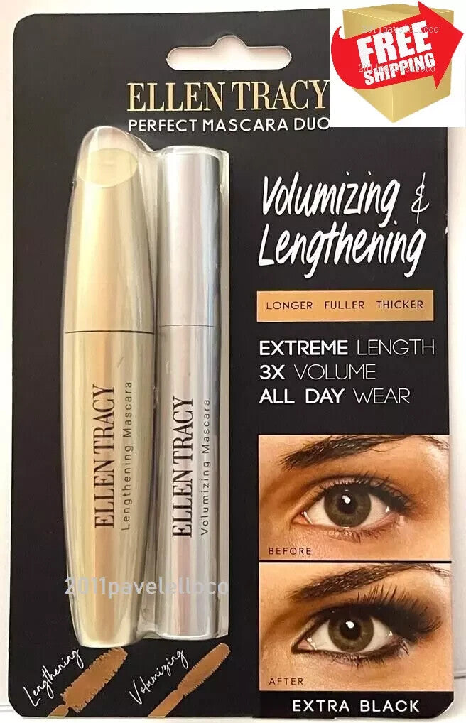 Volumizing & Lengthening Mascara Duo - All Day Wear, 3X Volume