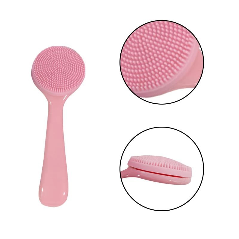 Silicone Facial Cleansing Brush Set - 4 Colorful Manual Face Scrubbers for Skin Care