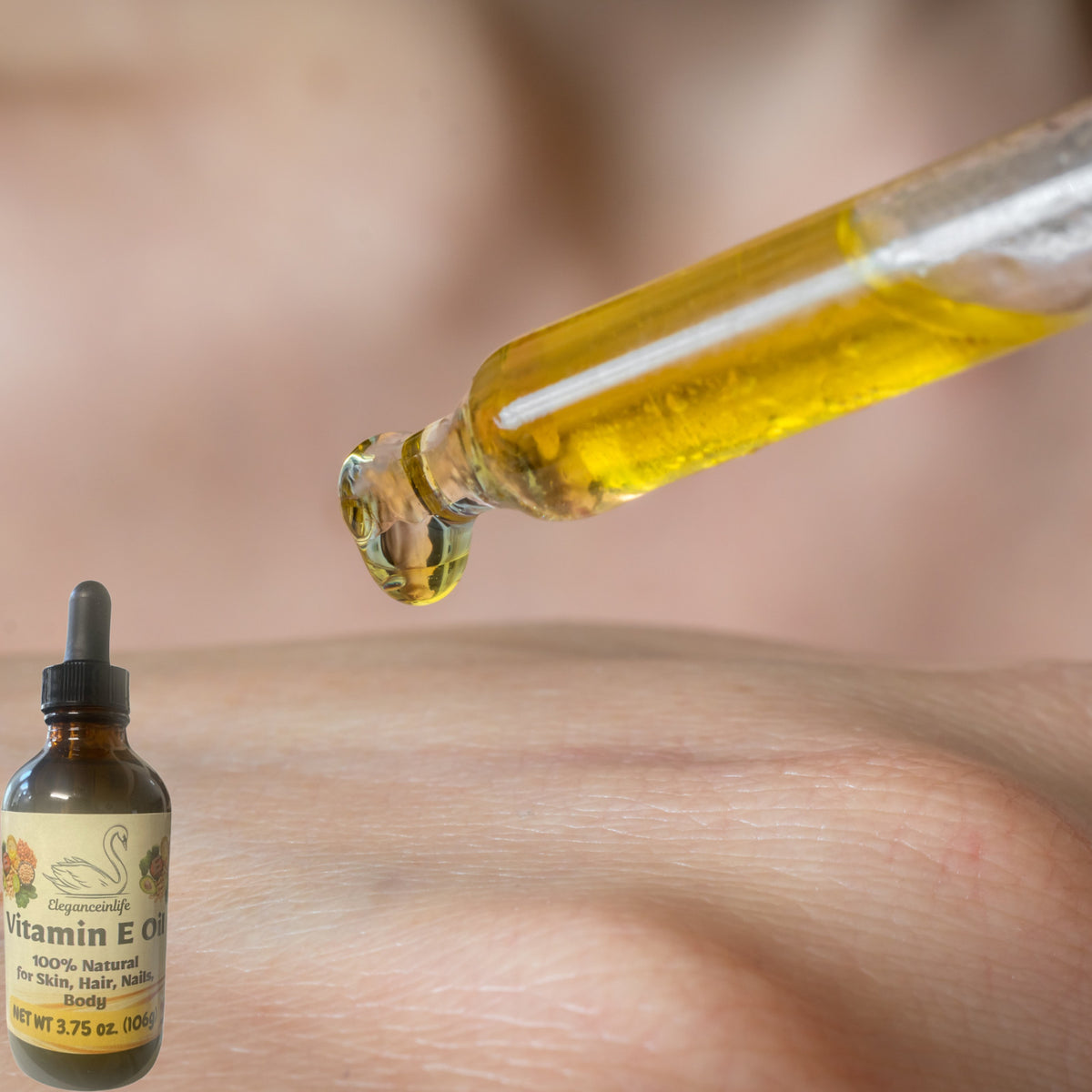 Vitamin E Oil 3.75 oz – Natural Multi-Use for Skin, Hair & Nails