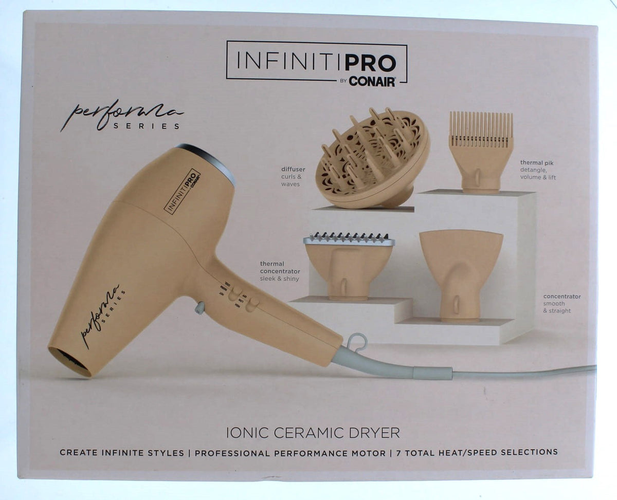 Conair Infiniti Pro Ionic Ceramic Hair Dryer with Attachments