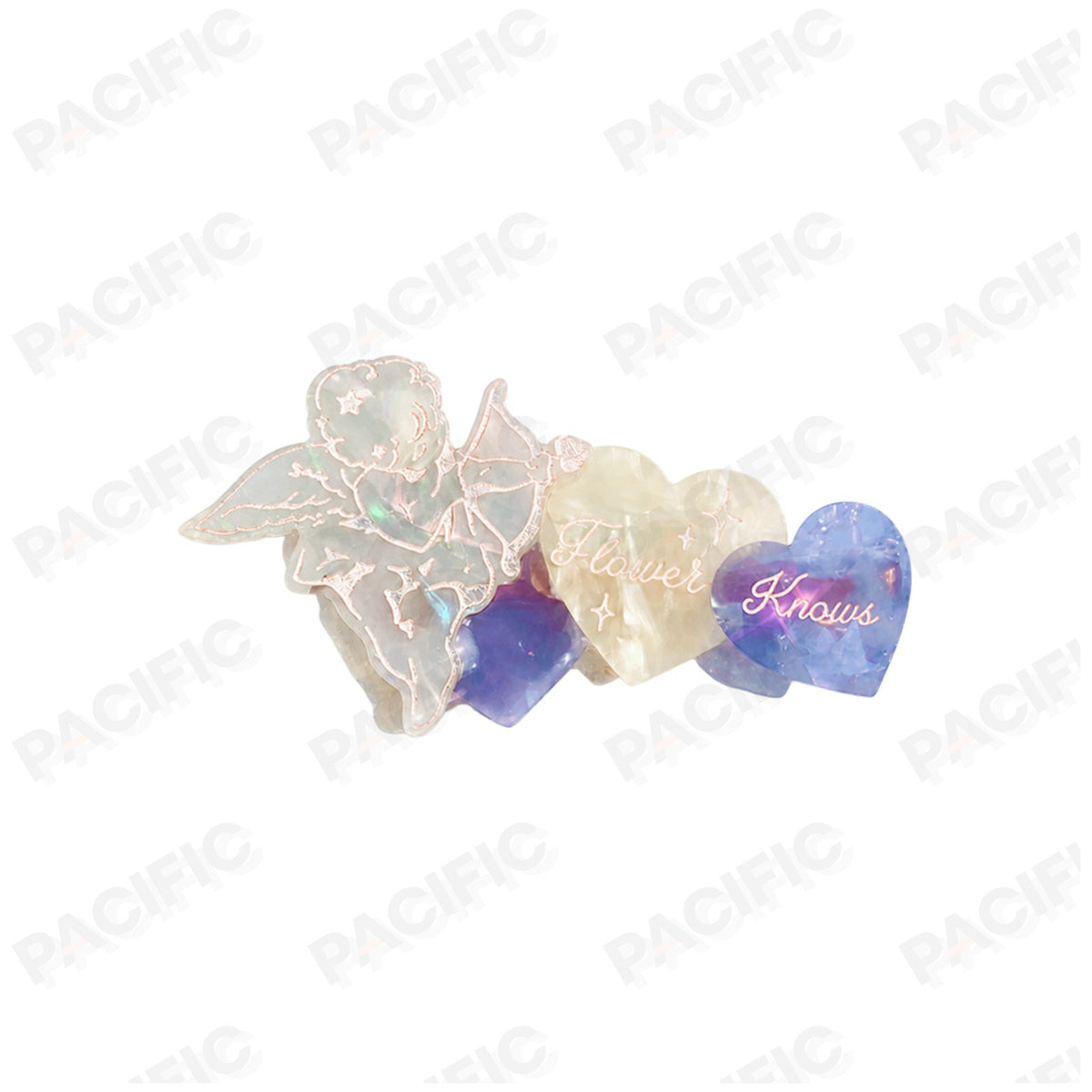 Flower Knows Strawberry Rococo Hair Clip Pink Blue Purple 3 Colors US