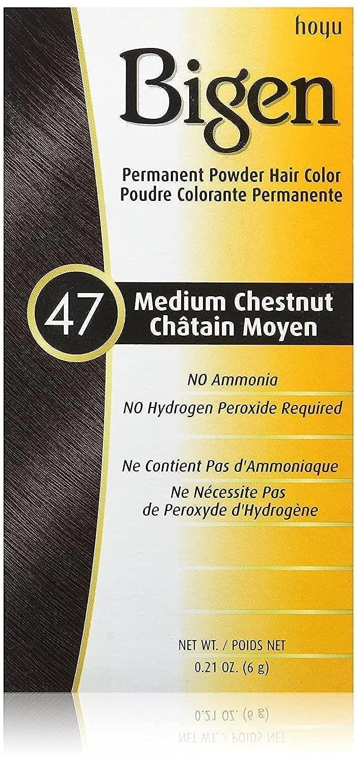 Permanent Powder Hair Color - Medium Chestnut, 0.21 oz