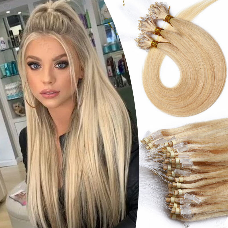 150g Micro Loop Hair Extensions Human Hair - Nano Bead Micro Links