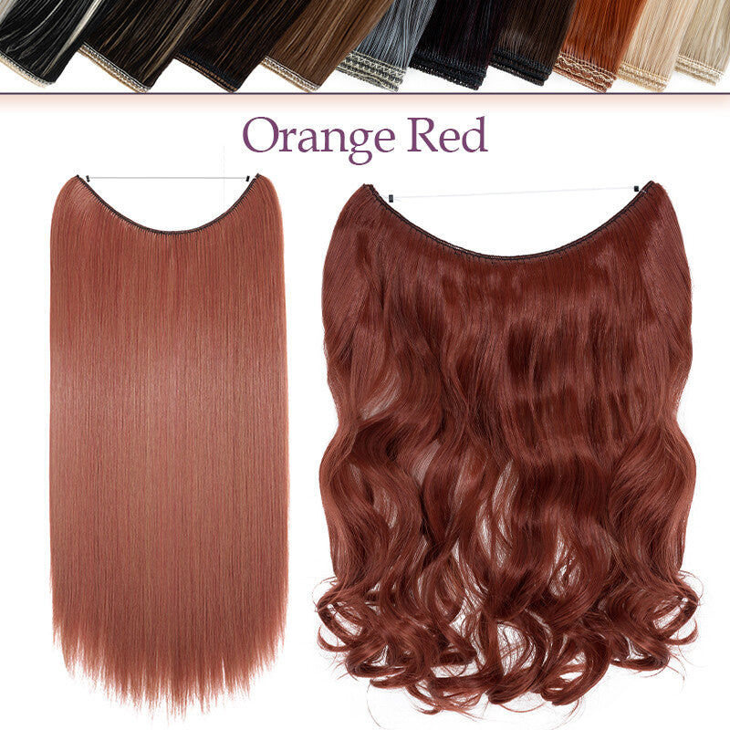 Natural Real Hair Extensions Wire-In Thick Wavy or Straight 20-24 Inch