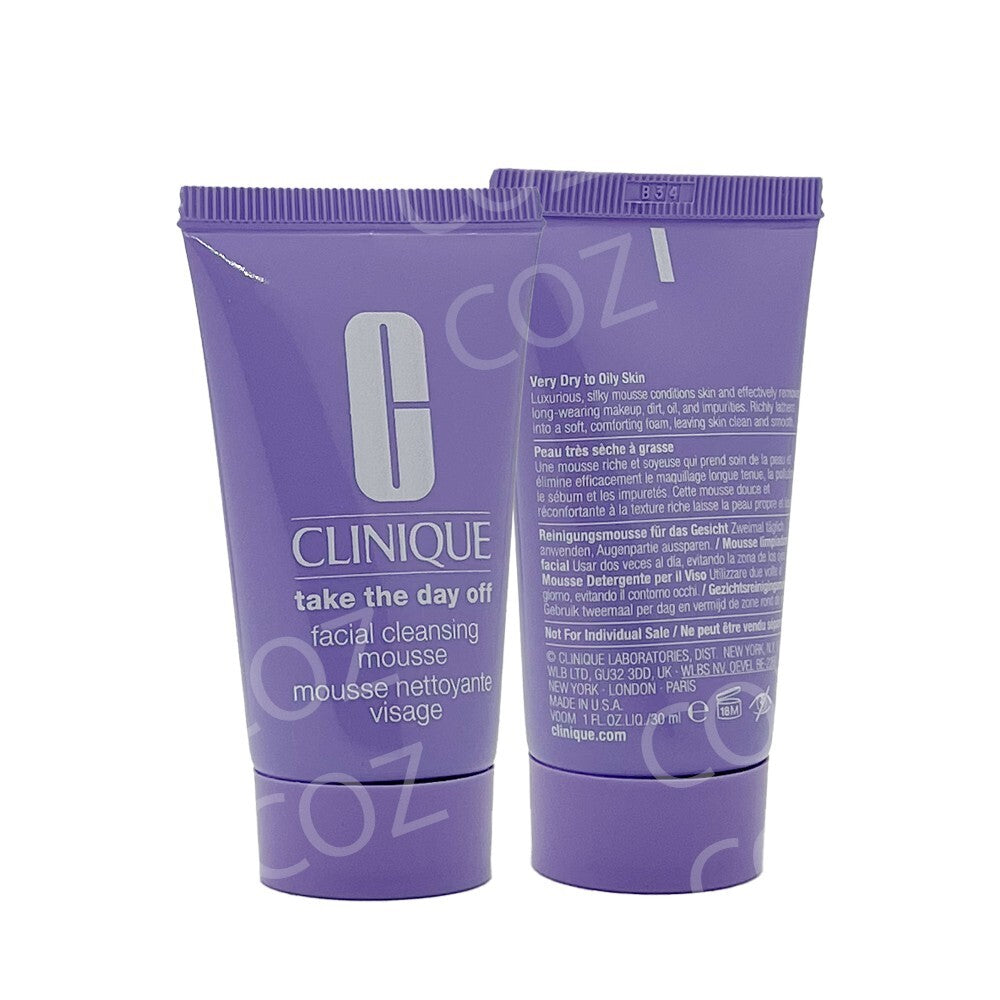 Clinique Take The Day Off Facial Cleansing Mousse 4 Pack - Gentle Makeup Remover
