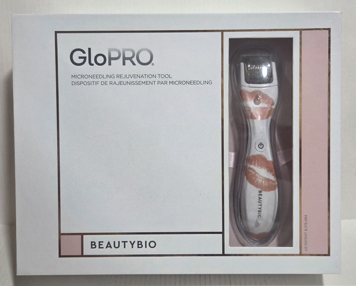 Microneedling Skin Regeneration Tool with LED Light Pink Kiss – Beautybio GloPro
