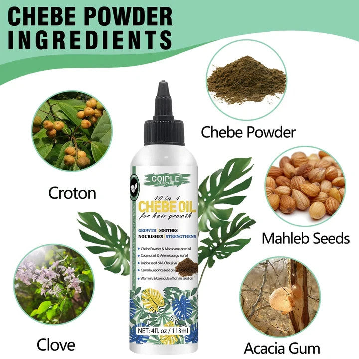 Chebe Oil for Hair Growth - Rosemary Mint Scalp Treatment Duo