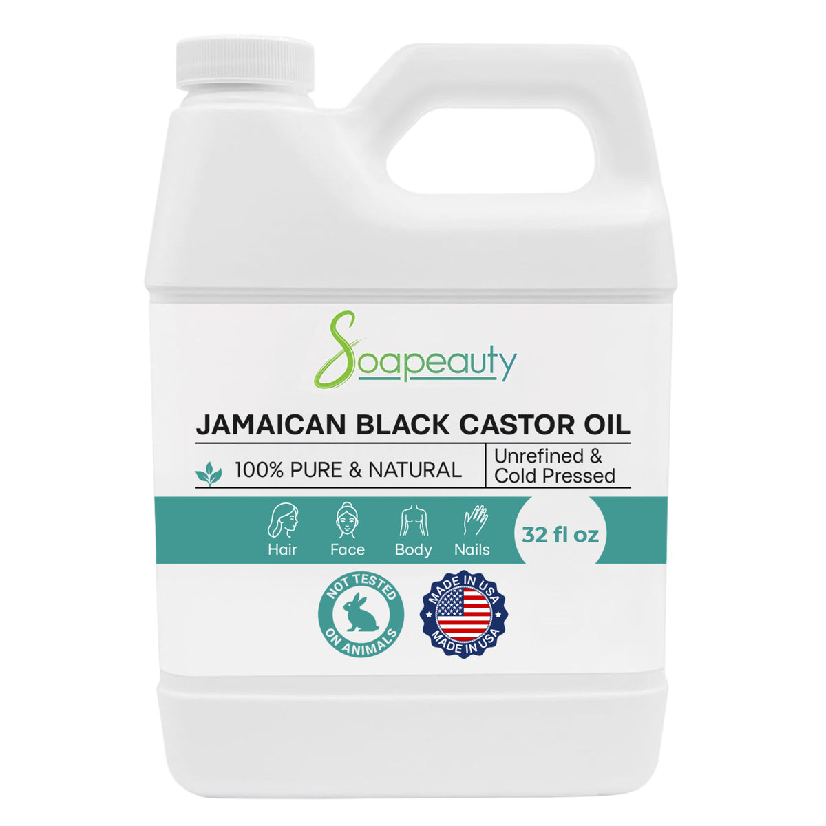 Jamaican Black Castor Oil for Hair & Skin - Pure Natural Moisturizer