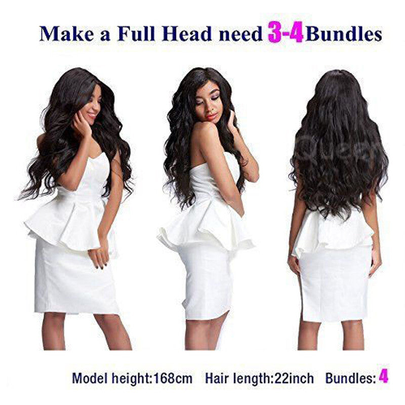 Peruvian Virgin Human Hair Body Wave Bundles - 100g & Multiple Lengths
