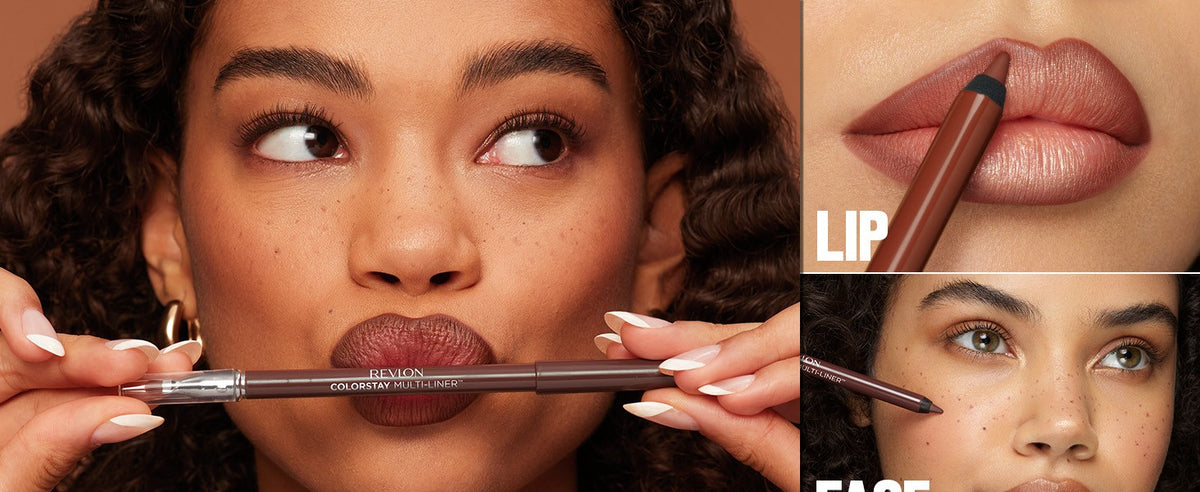 Multi-Use Lip, Face & Eye Liner with Blending Brush - 8 Shades