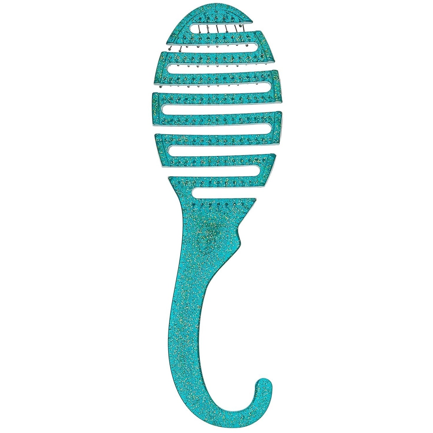 All-in-One Shower Hair Detangler Brush with Glitter - Effortless Knot Removal