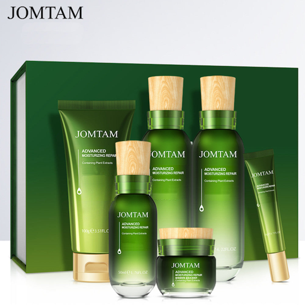 Hydrating Skincare Set with Avocado & Plant Extracts - 6 Pieces for Moisture & Repair