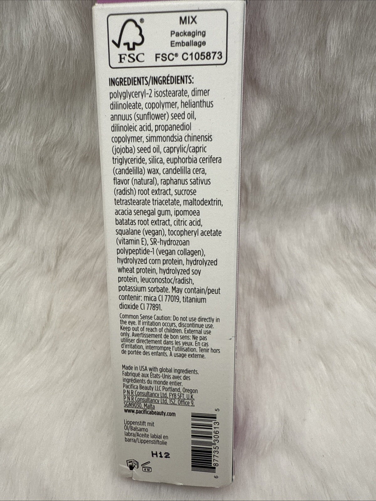 Pacifica Dreamy Youth Complex Lip Balm FRAISE ROSE 15ml - Full Size